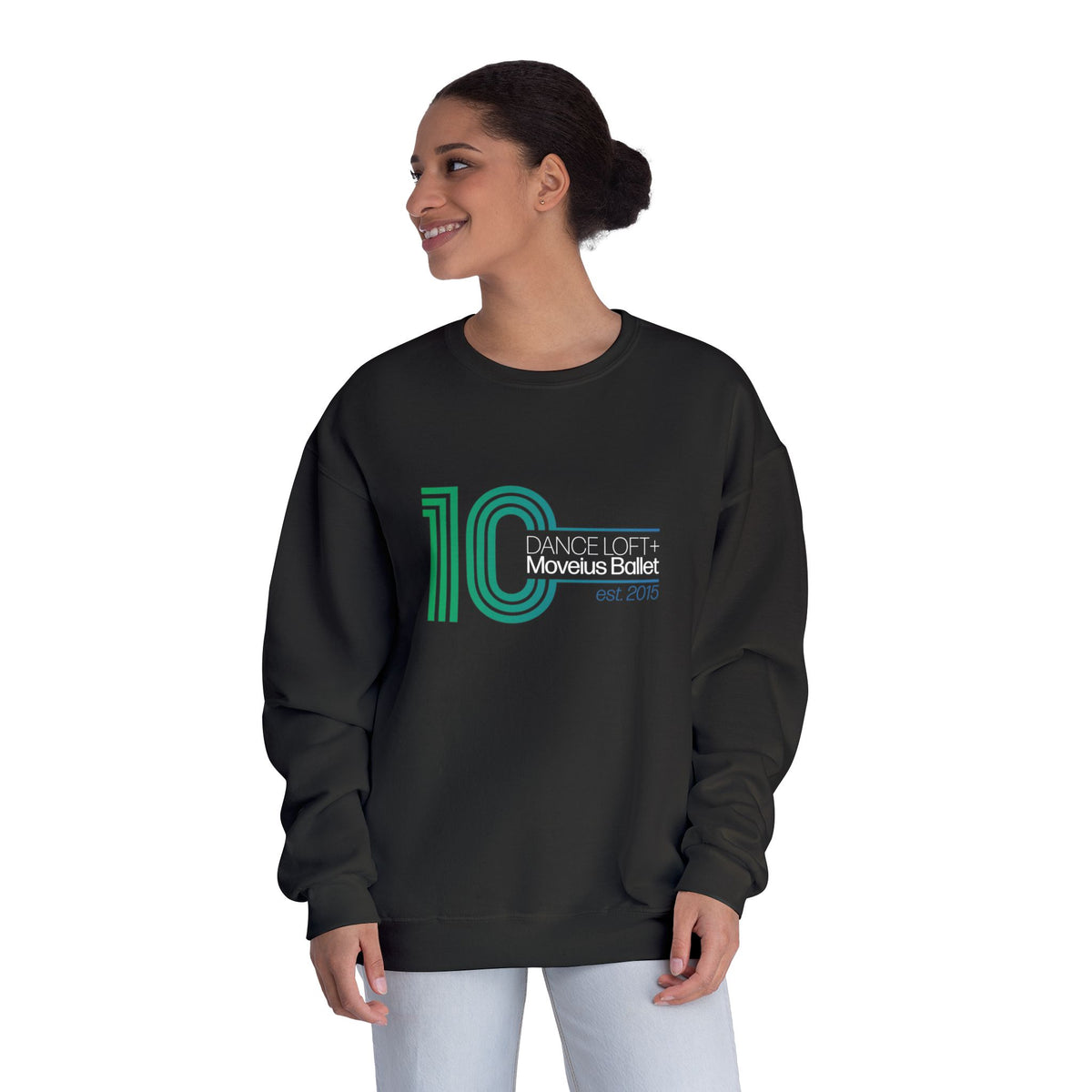 10th Anniversary Crewneck Sweatshirt, black