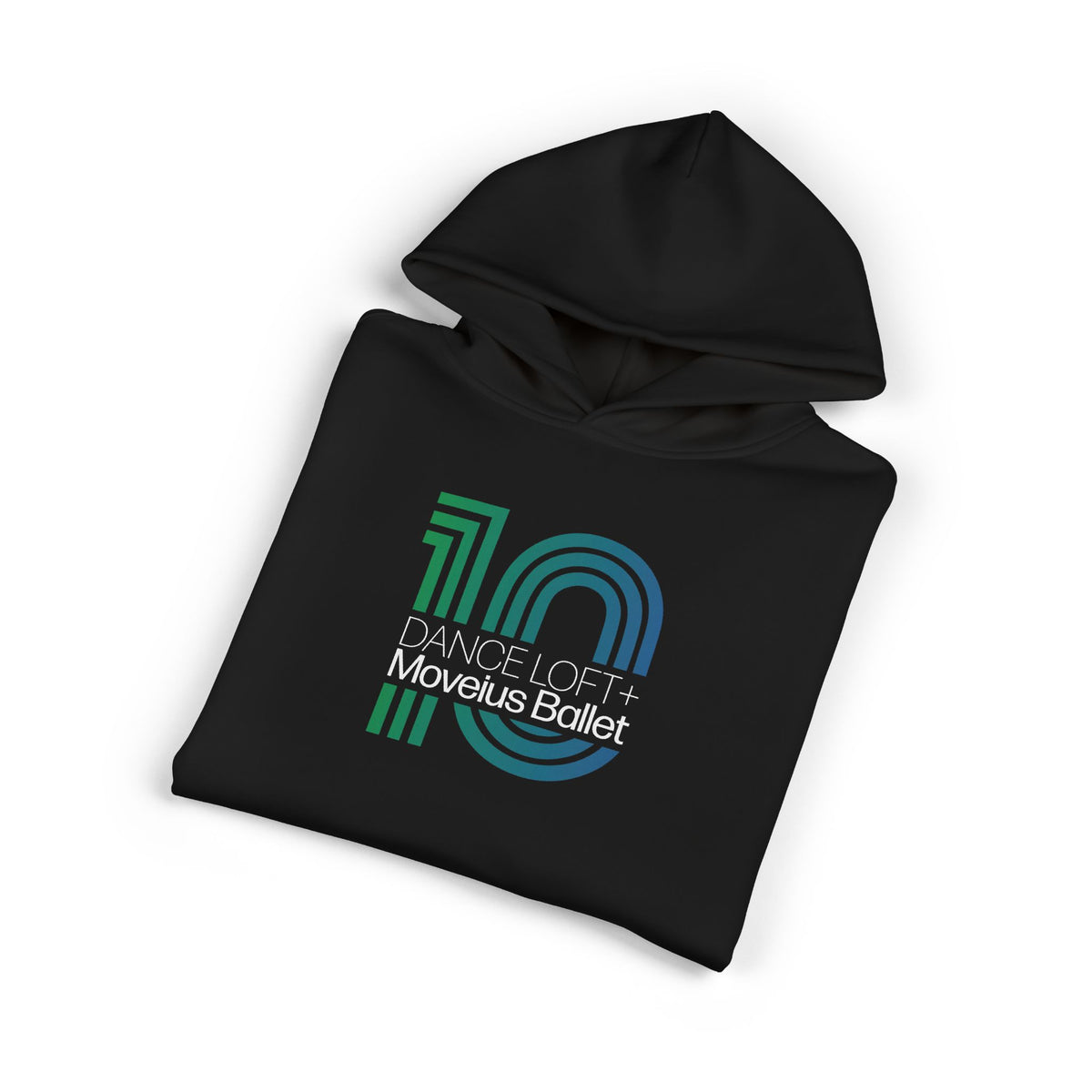 10th Anniversary Relaxed Hoodie, black