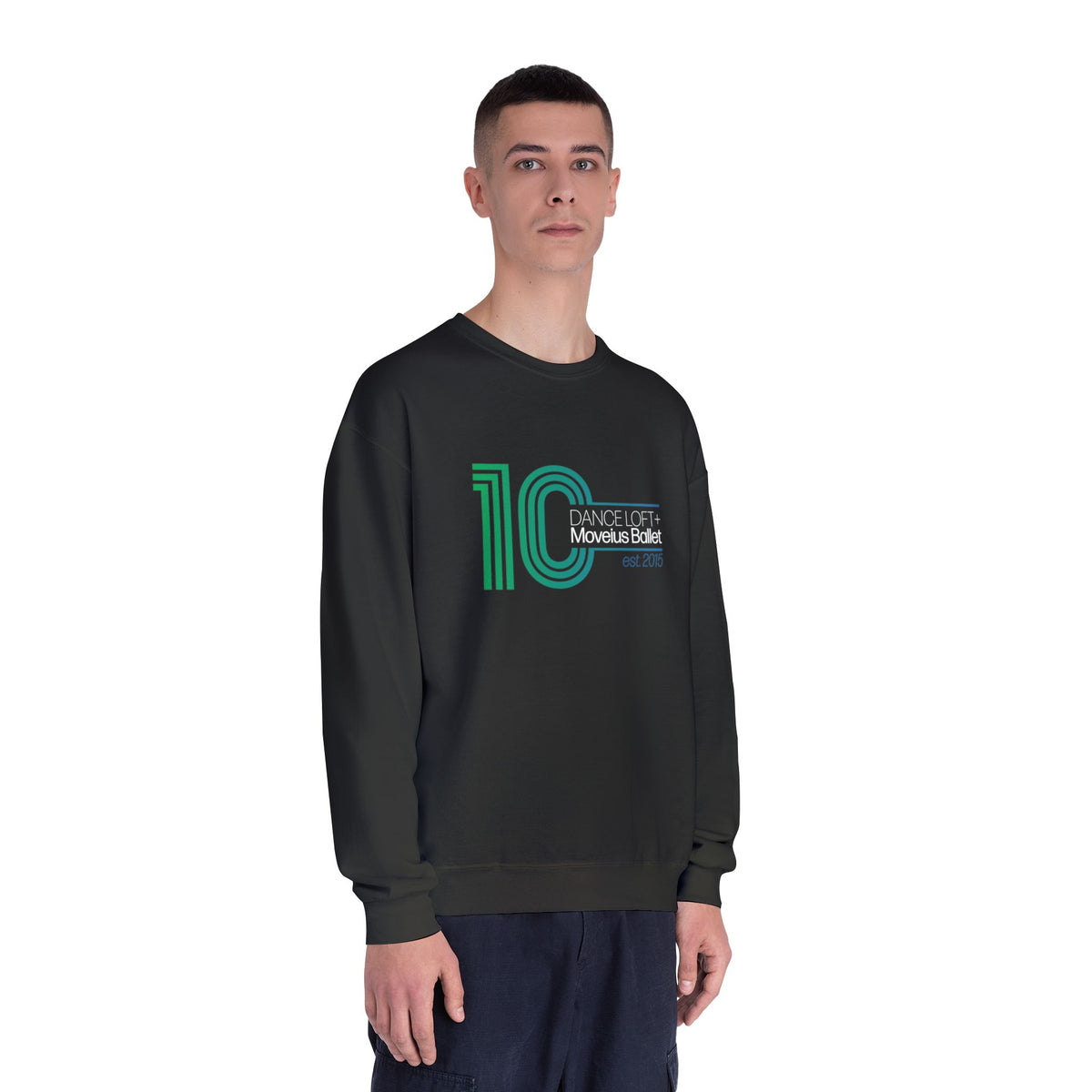 10th Anniversary Crewneck Sweatshirt, black